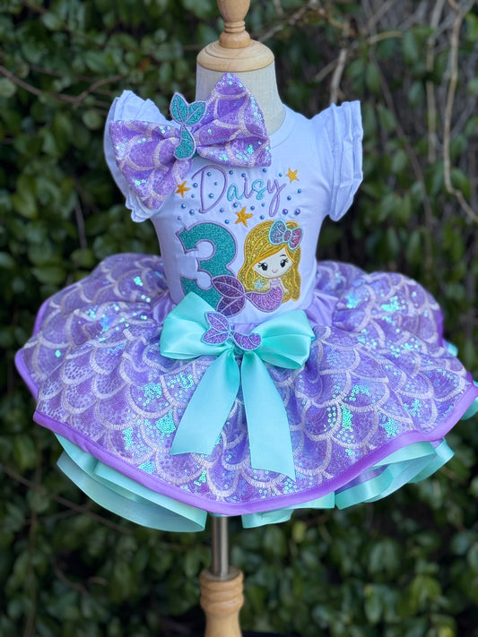 Mermaid Birthday Tutu Outfit