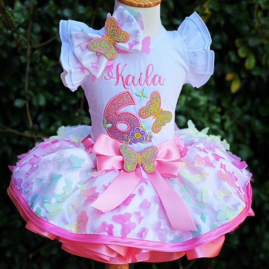 Butterfly Birthday Tutu Outfit