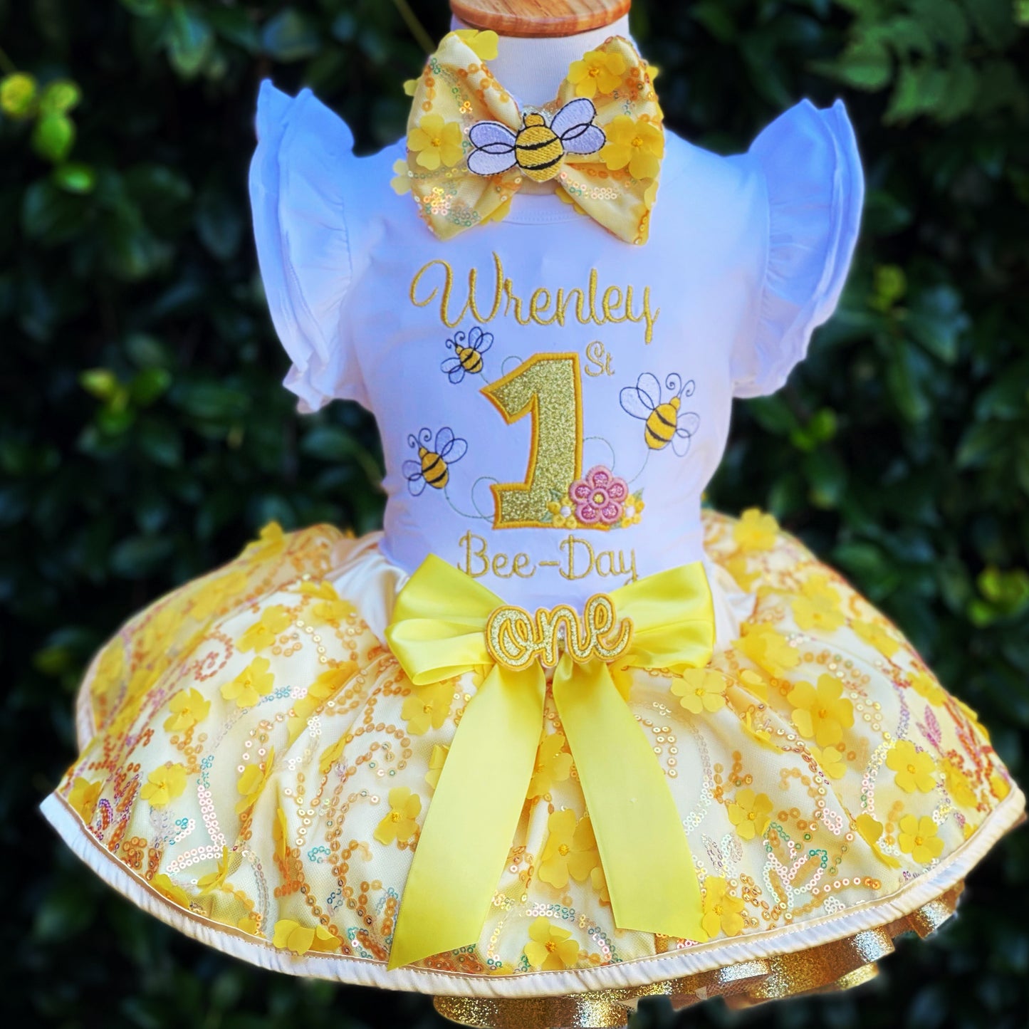 Bee Birthday Outfit, Bees, Tutu