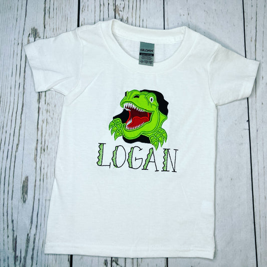 Embroider Dinosaurs Custom T-shirts, Custom Made, Dinosaurs, for Birthday or to wear as a family